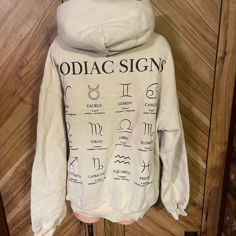 1985 Of The Stars Unisex Large Tan Pullover Hoodie - Picture 8 of 13